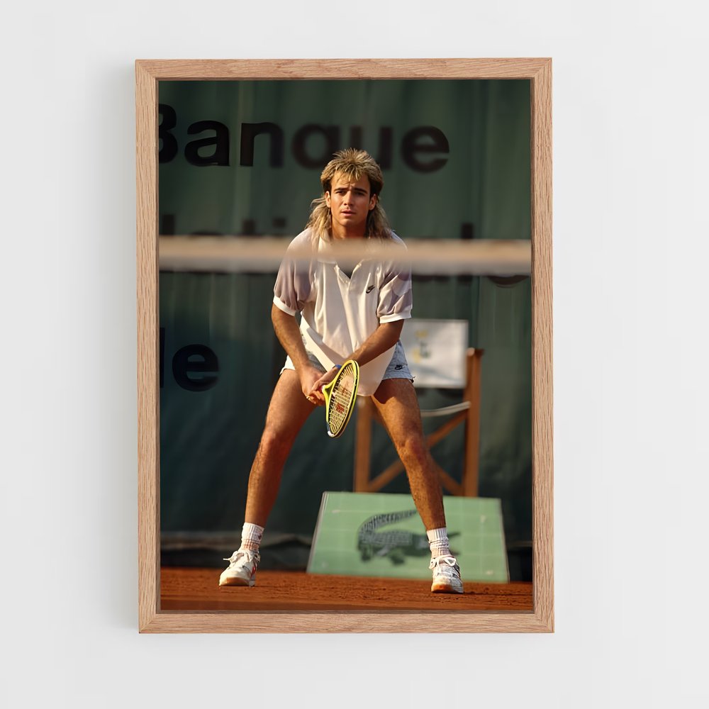 Poster Andre Agassi – affiche Tennis (vue 4)